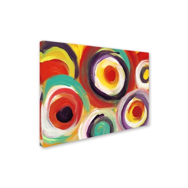 Amy Vangsgard 'Bright Bold Circles 2' Canvas Art,35x47